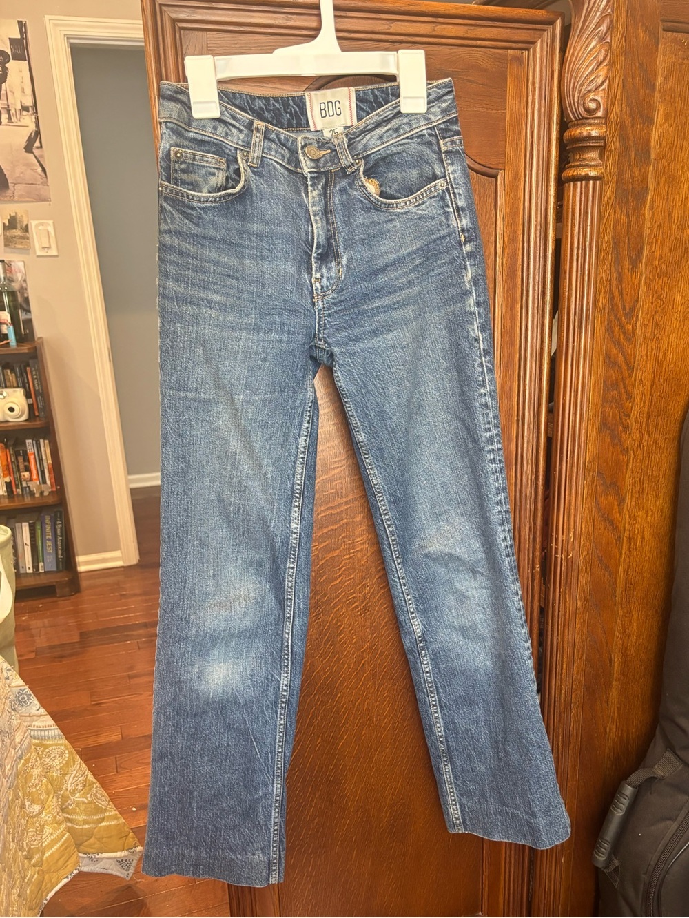 BDG Women's Blue Straight Leg Jeans